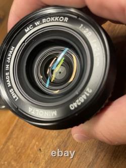 Late Model Mint Minolta MC W Rokkor 24mm F/2.8 Wide Angle Lens From Japan