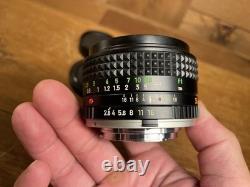 Late Model Mint Minolta MC W Rokkor 35mm F/2.8 Wide Angle Lens SR From Japan