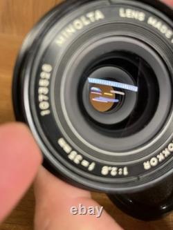 Late Model Mint Minolta MC W Rokkor 35mm F/2.8 Wide Angle Lens SR From Japan