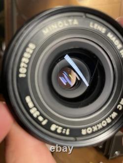 Late Model Mint Minolta MC W Rokkor 35mm F/2.8 Wide Angle Lens SR From Japan