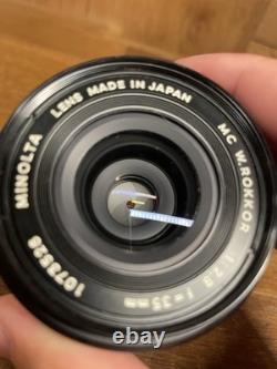 Late Model Mint Minolta MC W Rokkor 35mm F/2.8 Wide Angle Lens SR From Japan