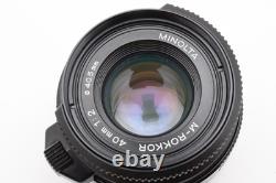 Late Model? NEAR MINT+? Minolta M ROKKOR 40mm f2 Lens For CL CLE From JAPAN