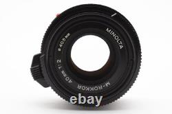 Late Model? NEAR MINT+? Minolta M ROKKOR 40mm f2 Lens For CL CLE From JAPAN