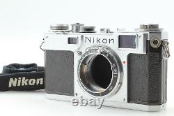 Late Model N MINT Nikon S2 Black Dial Rangefinder 35mm Film Camera From JAPAN