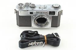 Late Model N MINT Nikon S2 Black Dial Rangefinder 35mm Film Camera From JAPAN