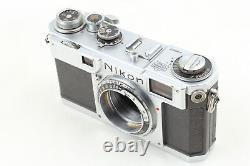 Late Model N MINT Nikon S2 Black Dial Rangefinder 35mm Film Camera From JAPAN