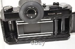 Late Model Nikon Nikomat FTN Black Film Camera 36-72mm+75-150mm+200mm #2845