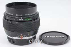 Late Model Top MINT Olympus OM-System Zuiko Auto-Macro 50mm f2 MF Lens JAPAN