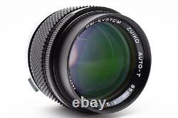 Late Model Top MINT Olympus OM System Zuiko Auto-T 85mm f2.0 f2 Lens JAPAN