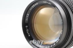 Late Model Top MINT with Hood OLYMPUS OM-System Auto-S 55mm F1.2 MF Lens JAPAN