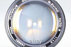 Late Model Top MINT with Hood OLYMPUS OM-System Auto-S 55mm F1.2 MF Lens JAPAN