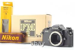 Late Model Top Mint in Box Nikon New FM2 FM2N Black SLR Camera From JAPAN