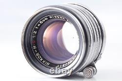 Late modelExc+5 Nicca 3-F Rangefinder Camera HC 5cm f2 Black Lens From JAPAN