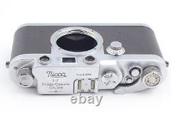 Late modelExc+5 Nicca 3-F Rangefinder Camera HC 5cm f2 Black Lens From JAPAN