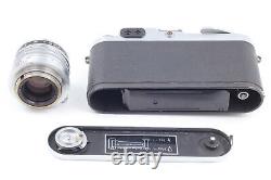 Late modelExc+5 Nicca 3-F Rangefinder Camera HC 5cm f2 Black Lens From JAPAN