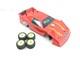 Losi Mini-b Hackfab Converted Custom Late Model Roller Slider Chassis Red