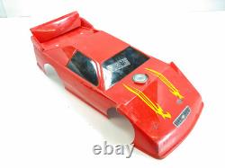 Losi Mini-B Hackfab Converted Custom Late Model Roller Slider Chassis Red