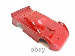 Losi Mini-B Hackfab Converted Custom Late Model Roller Slider Chassis Red