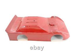 Losi Mini-B Hackfab Converted Custom Late Model Roller Slider Chassis Red