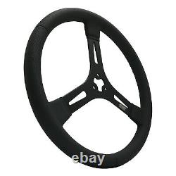 MPI MPI-D-15-A Sprint/Dirt Late Model Black 15 Diameter Steering Wheel