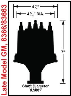 MSD 8366 Late Model HEI V8 Ext Coil Distributor