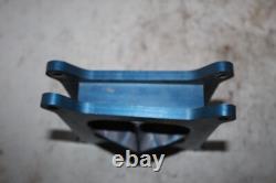 Malcuit angled carburetor spacer 4150 holley dirt late model modified ump imca 1