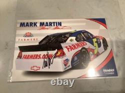 Mark Martin Autographed 2008 Us Army Prelude Dirt Late Model Diecast & Card