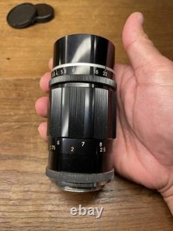 Mint Canon 135mm F/3.5 Telephoto Late Model Lens L39 LTM Mount From Japan