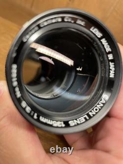 Mint Canon 135mm F/3.5 Telephoto Late Model Lens L39 LTM Mount From Japan