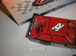 NICE ADC 1/24 Bobby Pierce Autographed 2021 Lucas Oil Outlaw Late Model Dirt Car