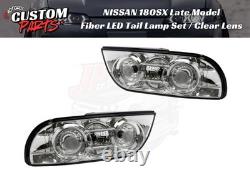 NISSAN 180SX RPS13 KRPS13 Late Model Fiber LED Tail Lamp Set V3 Clear Lens JDM
