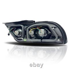 NISSAN 180SX RPS13 KRPS13 Late Model Fiber LED Tail Lamp Set V3 Clear Lens JDM