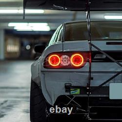 NISSAN 180SX RPS13 KRPS13 Late Model Fiber LED Tail Lamp Set V3 Clear Lens JDM