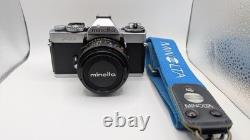 Near MINT Late Model Minolta XD XD11 XD7 35mm SLR NEW MD 50mm f1.7 Lens JAPAN