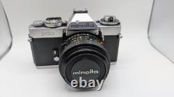 Near MINT Late Model Minolta XD XD11 XD7 35mm SLR NEW MD 50mm f1.7 Lens JAPAN