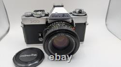 Near MINT Late Model Minolta XD XD11 XD7 35mm SLR NEW MD 50mm f1.7 Lens JAPAN