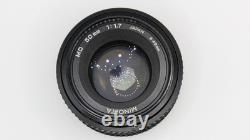 Near MINT Late Model Minolta XD XD11 XD7 35mm SLR NEW MD 50mm f1.7 Lens JAPAN