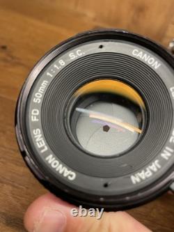 Near Mint Canon FTb-N FTb QL Late Model Film Camera FD 50mm F/1.8 S. C Lens /JP