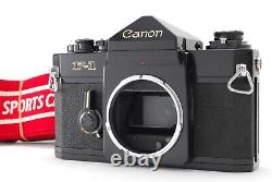 Near Mint Canon F-1 Late Model Black Body 35mm SLR Film Camera From Japan