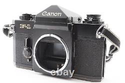 Near Mint Canon F-1 Late Model Black Body SLR 35mm Film Camera from Japan Used