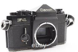 Near Mint Canon F-1 Late Model Black Body SLR 35mm Film Camera from Japan Used
