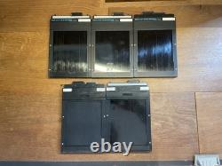 Near Mint Lot of 5 Toyo 4x5 Cut Film Holder Late Model From Japan #S2-44