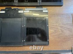 Near Mint Lot of 5 Toyo 4x5 Cut Film Holder Late Model From Japan #S2-44