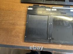 Near Mint Lot of 5 Toyo 4x5 Cut Film Holder Late Model From Japan #S2-44