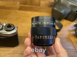 Near Mint ++ Pentax S2 Late Model Camera Super Takumar 55mm F/2 with 3x Teleplus
