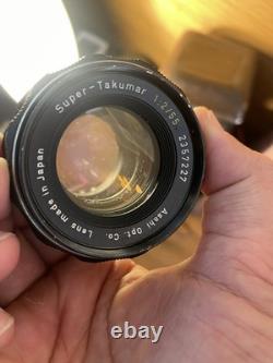 Near Mint with Case Pentax S2 Late Model Camera Super Takumar 55mm F/2 From JPN