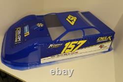 New Custom Painted and Wrapped 1/10 Dirt Late Model Oval Body