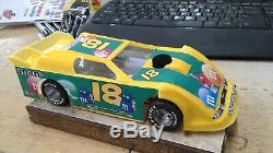 New Dirt Latemodel Ready to Race Car WOW! Yellow & Green #18