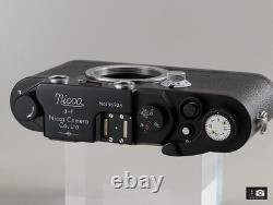 Nicca 3-F Late model Rangefinder camera Black repaint Exc++ From JAPAN #1569