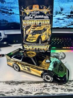 Outlaws Diecast Late Model Brandon Sheppard 2024 Champion Gold Black